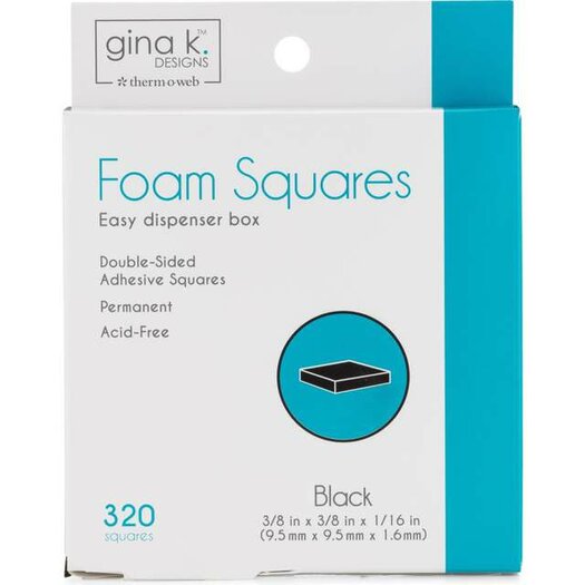 Foam Squares Zwart Gina K Designs Silhouette Winkel Com