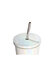 450ml Rainbow Sparkle White Stainless Steel Starbucks Cup with Straw (Sublimation)